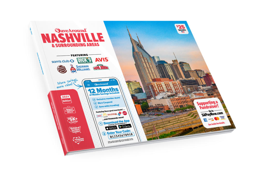Nashville SaveAround Coupon Book